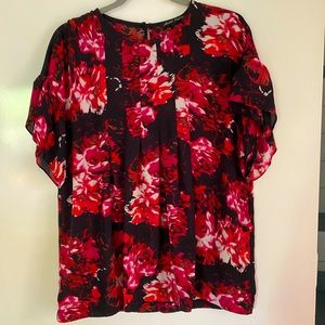 SANDRA AUGELAZZI BLOUSE Sz L .